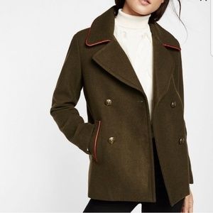 NWT Express nautical military utility pea coat